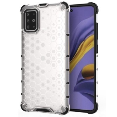 Honeycomb pastiprinātas aizsardzības dzidrs Samsung Galaxy A51 (A515) apvalks | Vacins.lv