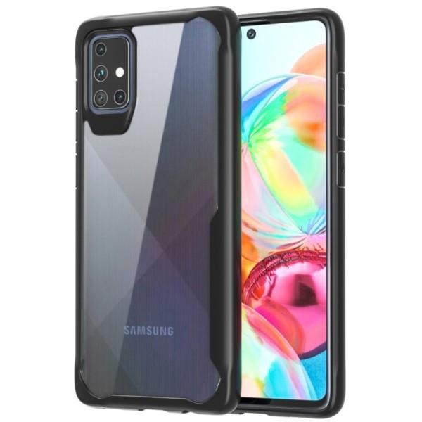 „Armor“ dėklas - skaidrus / juodas (Galaxy A71 5G)