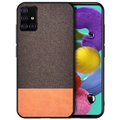 „Bi-Color“ Splicing Samsung Galaxy A51 (A515) rudas odinis dėklas | Priedai.lt