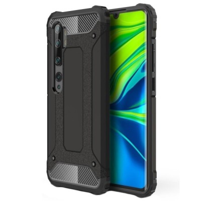 Pastiprinātas aizsardzības melns Xiaomi Mi Note 10 Lite apvalks | Vacins.lv