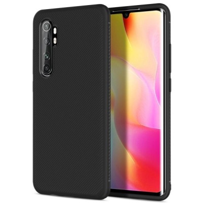 Xiaomi Mi Note 10 Lite cieta silikona (TPU) melns apvalks | vacins.lv