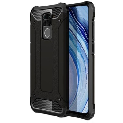 Pastiprinātas aizsardzības melns Xiaomi Redmi Note 9 apvalks | Vacins.lv
