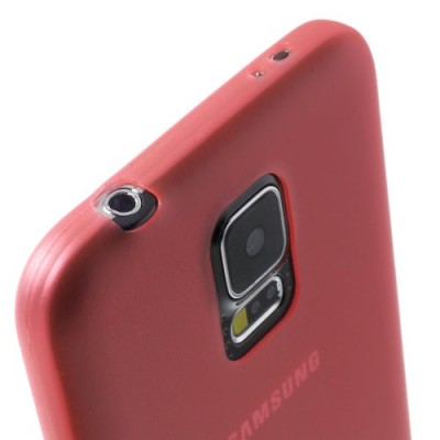 Ploniausias pasaulyje raudonas Samsung Galaxy S5 (S5 Neo) dėklas (dėkliukas) / Priedai.lt