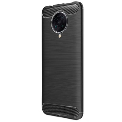 Xiaomi Poco F2 Pro „Mofi“ Carbon cieta silikona (TPU) melns apvalks | vacins.lv