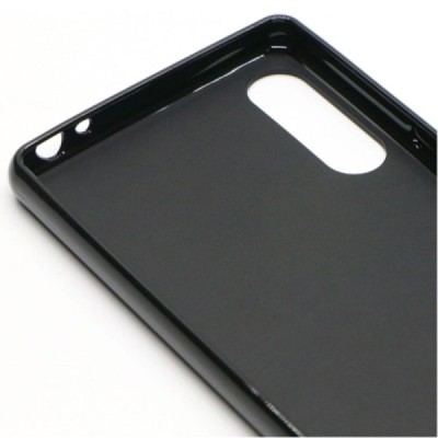 Sony Xperia L4 kieto silikono TPU juodas dėklas - nugarėlė | Priedai.lt