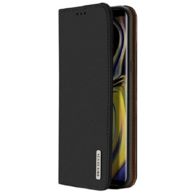 Huawei Mate 10 Pro „Dux Ducis“ Wish sērijas melns ādas atvērams maciņš | Vacins.lv