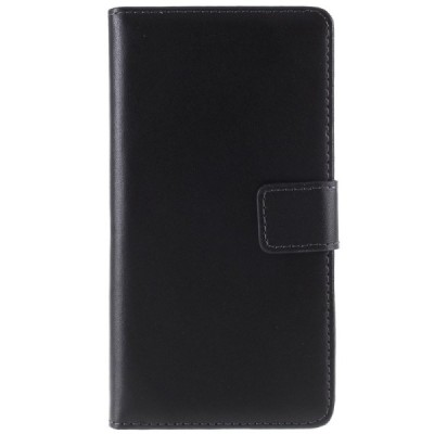 Samsung Galaxy S5 mini (G800) atverčiamas juodas odinis Casual dėklas - piniginė | Priedai.lt