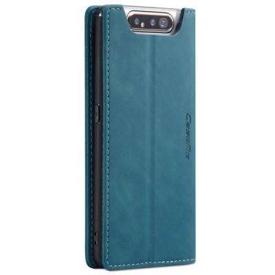 Samsung Galaxy A80 (A805F) CaseMe Retro solīds atvēramais ādas zaļš maciņš - maks | Vacins.lv