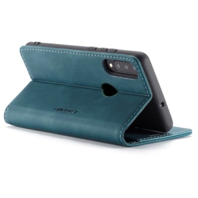 Huawei P30 Lite CaseMe Retro solīds atvēramais ādas zaļš maciņš - maks | Vacins.lv