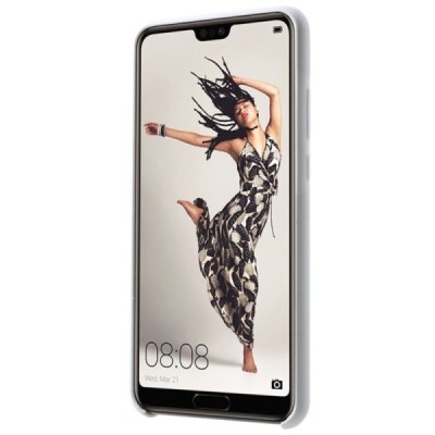 Huawei P20 Shell cieta silikona (TPU) apvalks - balts | vacins.lv