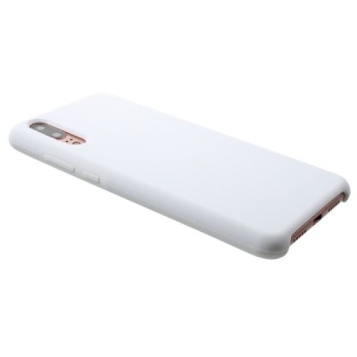 Huawei P20 Shell cieta silikona (TPU) apvalks - balts | vacins.lv