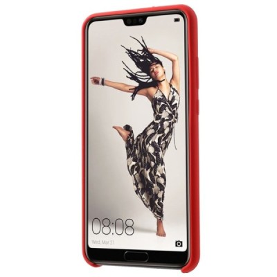 Huawei P20 Shell cieta silikona (TPU) apvalks - sarkans | vacins.lv