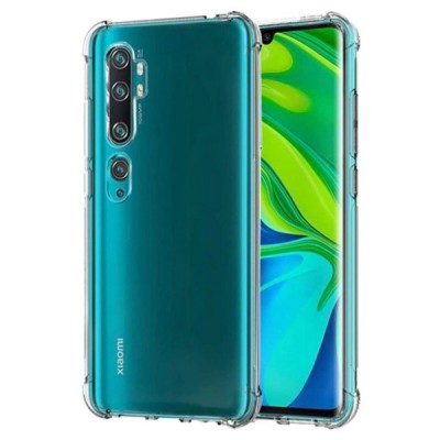 Xiaomi Mi Note 10 Lite kieto silikono TPU skaidrus dėklas - nugarėlė | Priedai.lt