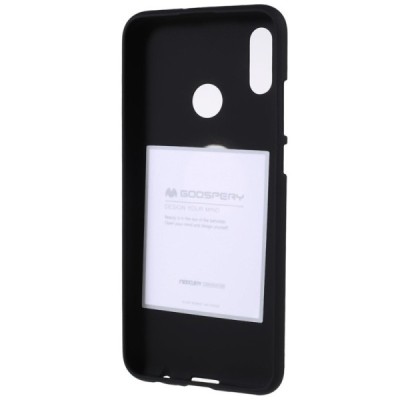 Huawei P smart 2019 (Honor10 Lite) Mercury juodas kieto silikono TPU dėklas - nugarėlė | Vacins.lv