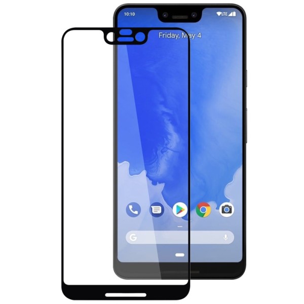 „Rurihai“ Tempered Glass ekrāna aizsargstikls 0.26 mm - melns (Pixel 3 XL)