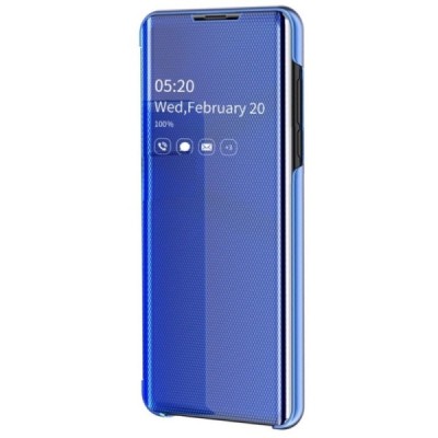 Huawei P30 plastmasas atvērams zils ādas maciņš | Vacins.lv