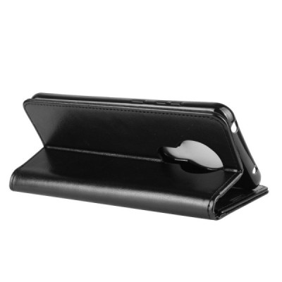 Nokia 5.3 atvēramais ādas melns maciņš, grāmata (maks) | Vacins.lv