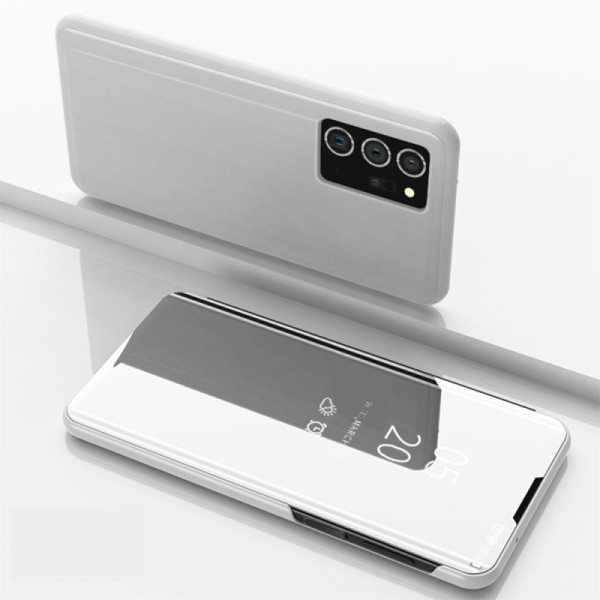 Plastmasas atvērams maciņš - sudrabs (Galaxy Note 20 Ultra)