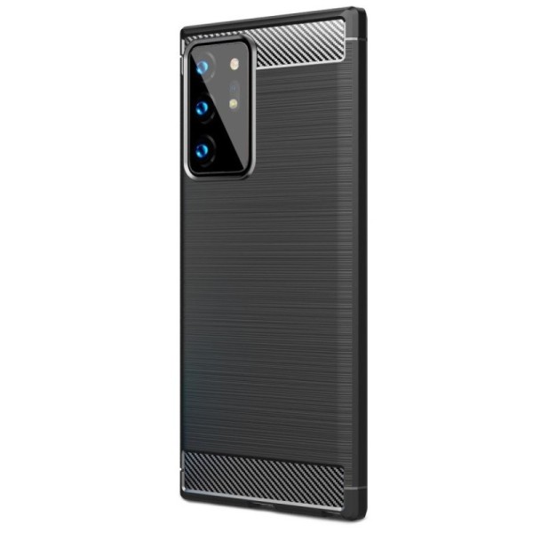„Carbon“ cieta silikona (TPU) apvalks - melns (Galaxy Note 20 Ultra)