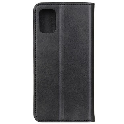 Samsung Galaxy Note 20 Ultra (N986F) „Split“ juodas odinis atverčiamas dėklas - knygutė | Priedai.lt