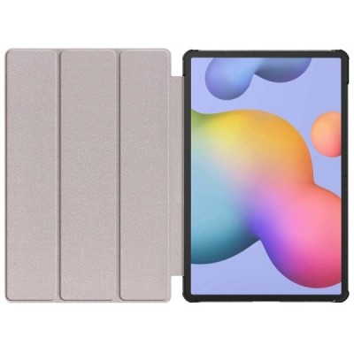 Samsung Galaxy Tab S7 11 (T875, T870) atverčiamas pilkas odinis dėklas - knygutė (sulankstomas) | Priedai.lt