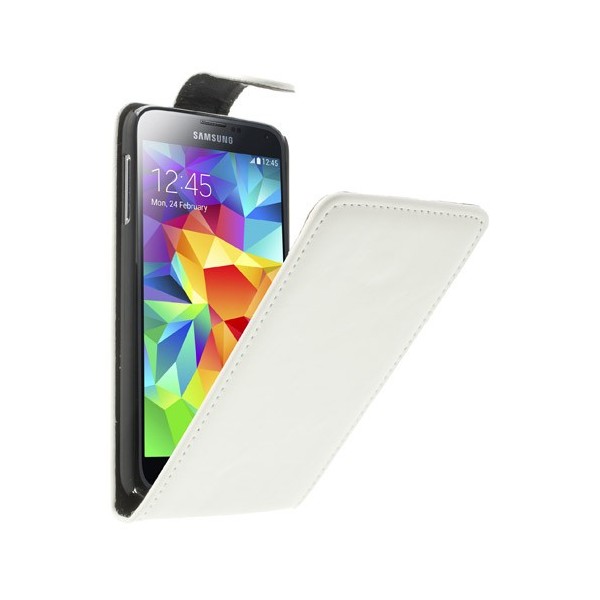 Klasikinis atverčiamas dėklas - baltas (Galaxy S5 / S5 Neo)