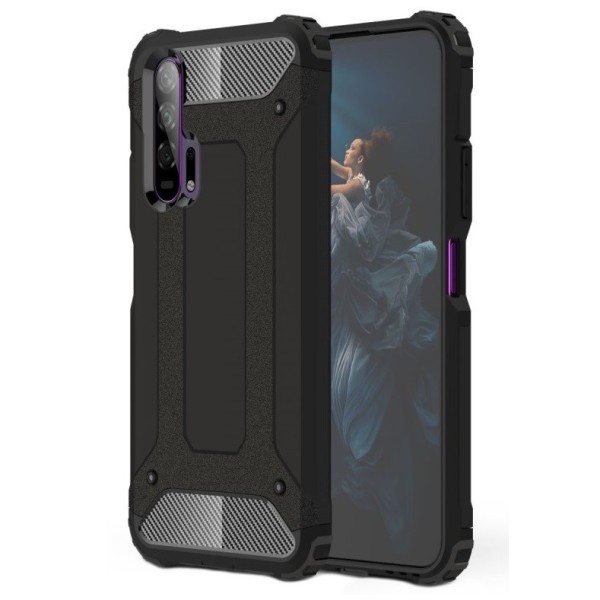 Sustiprintos apsaugos dėklas - juodas (Honor 20 Pro)