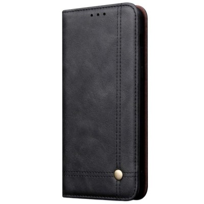 Xiaomi Mi 9 (Mi 9 Explorer) Deluxe ādas atvēramais melns maciņš (maks) | Vacins.lv