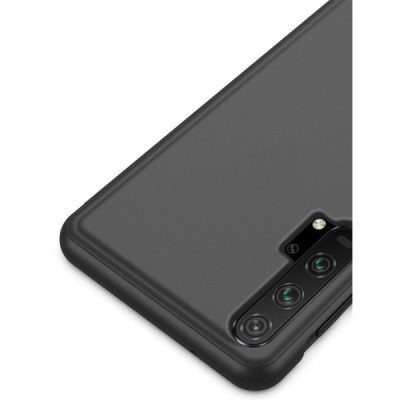 Huawei Honor 20 Pro plastikinis atverčiamas juodas dėklas | Priedai.lt
