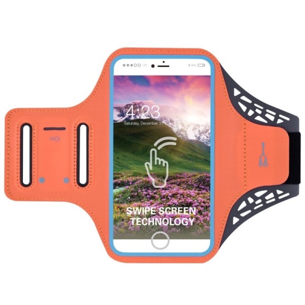 „BDD“ dėklas sportui (raištis ant rankos) - oranžinis (XL+ dydis)