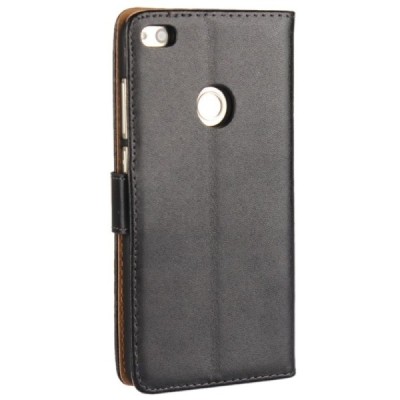 Huawei P9 Lite 2017 (Huawei P8 Lite 2017) atvēramais ādas melns Casual vāciņš (maks) | Vacins.lv