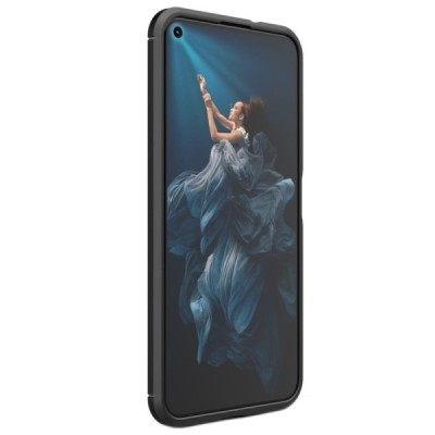 Huawei Honor 20 Pro „Carbon“ cieta silikona (TPU) melns apvalks | vacins.lv
