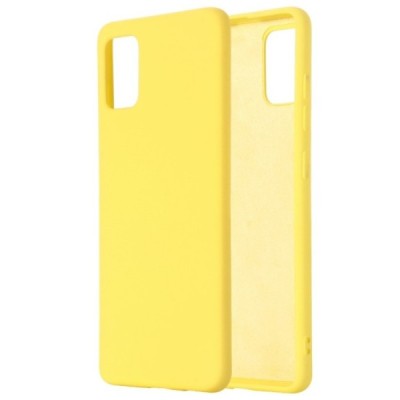 Samsung Galaxy A71 (A715F) Shell cieta silikona (TPU) dzeltens apvalks | vacins.lv