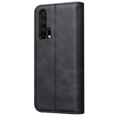 Huawei Honor 20 Pro Deluxe ādas atvēramais melns maciņš (maks) | Vacins.lv
