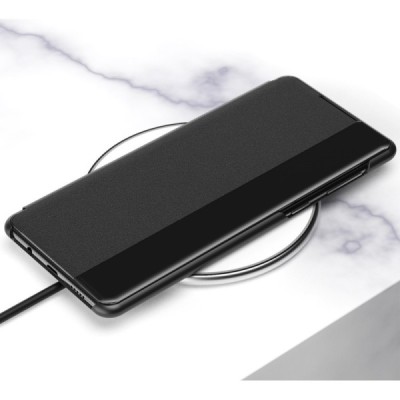 Samsung Galaxy A71 (A715F) View Line juodas atverčiamas dėklas - knygutė | Priedai.lt