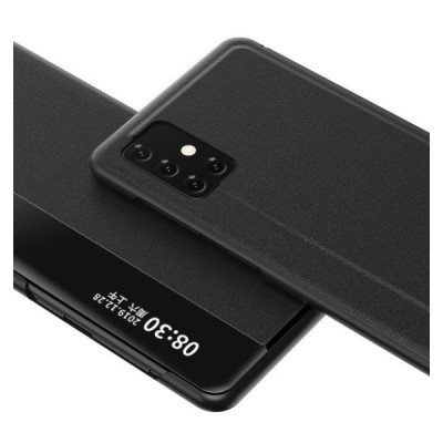 Samsung Galaxy A51 (A515F) View Line melns atvērams maciņš (maks) | Vacins.lv