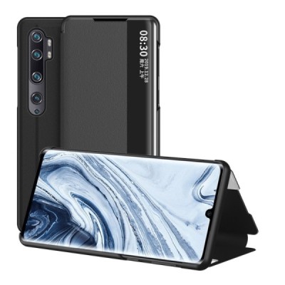 Xiaomi Mi Note 10 Lite (Note 10, Note 10 Pro) View Line melns atvērams maciņš (maks) | Vacins.lv