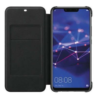 Oficialus Huawei Mate 20 Lite Flip Cover juodas atverčiamas dėklas - knygutė | Priedai.lt