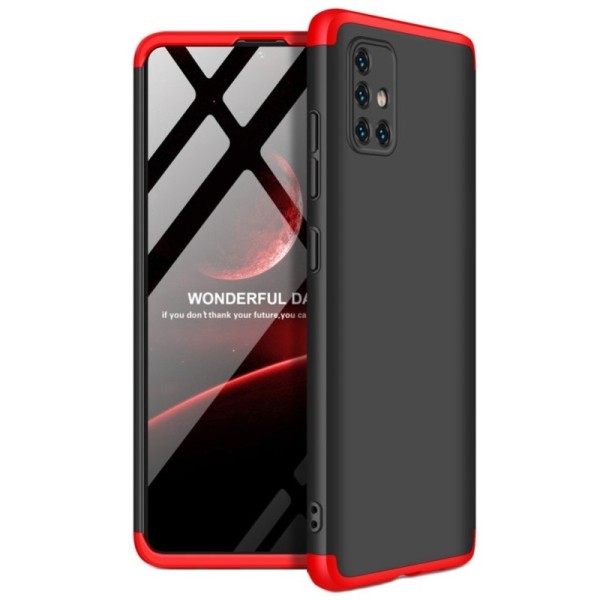 Thin Fit 360“ plastikinis dėklas - juodas / raudonas (Galaxy A51)