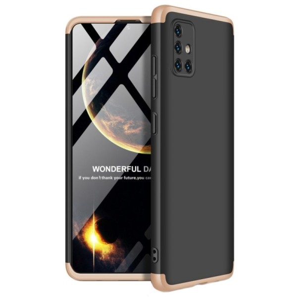 Thin Fit 360“ futrālis - melns / zelta (Galaxy A51)