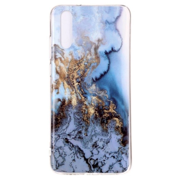 „Marble“ cieta silikona (TPU) apvalks - zils (P20)