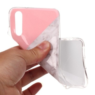 Huawei P20 „Marble“ cieta silikona (TPU) krāsains apvalks | Vacins.lv