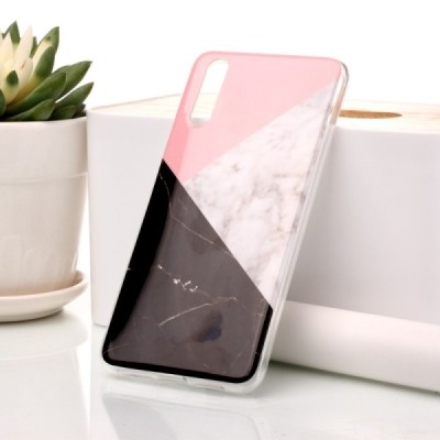 Huawei P20 „Marble“ cieta silikona (TPU) krāsains apvalks | Vacins.lv