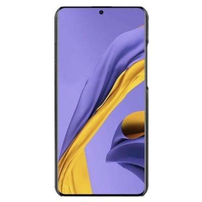 Slim Leather Samsung Galaxy A71 (A715F) melns ādas apvalks | Vacins.lv