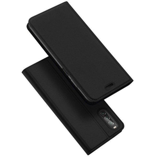 „Dux Ducis“ Skin atvērams maciņš - melns (Xperia 10 II)