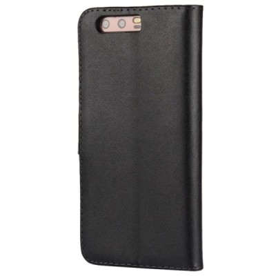 Huawei P10 (Huawei Ascend P10) atverčiamas juodas odinis Casual dėklas - piniginė | Priedai.lt