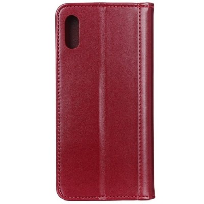 Sony Xperia 10 II „Shell“ sērijas bordo atvērams maciņš, maks | Vacins.lv