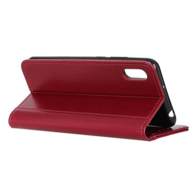 Sony Xperia 10 II „Shell“ sērijas bordo atvērams maciņš, maks | Vacins.lv