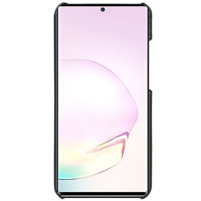 Slim Leather Samsung Galaxy Note 20 (N980F) juodas odinis dėklas - nugarėlė | Priedai.lt