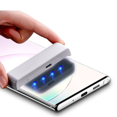 Samsung Galaxy Note 20 Ultra (N986F) „Mocolo“ UV Light Irradiation sustiprintos apsaugos skaidrus pilnai dengiantis apsauginis e
